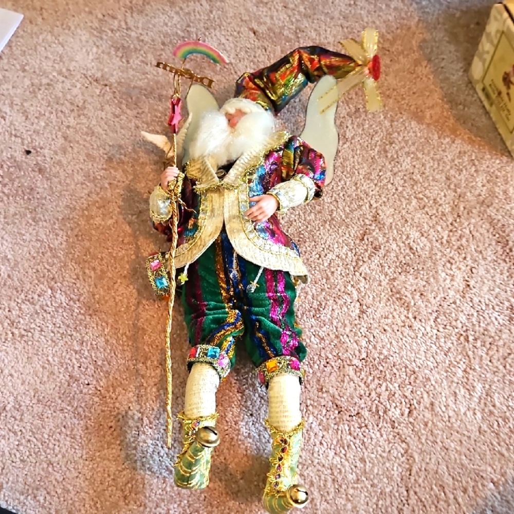 Colorful Jester Doll with Bells - Picture 4 of 5